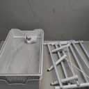 Simple Houseware 3 Tier White Alloy Steel Sliding Basket Organizer Drawer Cabinet