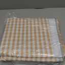 Cute Gingham Picnic Blanket, Waterproof Foldable, in Large 80x60in and Extra Large 80x80in, Portable Compact Beach Blanket, Oversized XL Outdoor Mat (Tan, X-Large)