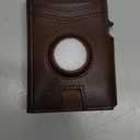 Airtag Wallet for Men,with Money Clip 10 Cards Metal Case Smart Slim Pop Up Credit Card Holder Flip with Magnetic Closure RFID Blocking wallet with Gift Box (Burgundy)