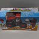 ArtCreativity Bump & Go Bubble Blowing Farm Tractor Toy Truck with Lights & Sounds, Toddler Outdoor Toys - Funnel & Bubble Solution Included - Farm Toy Tractor for Boys Girls Ages 1, 2, 3, 4, 5, +