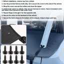 Soft Tonneau Cover Compatible with 2021-2025 Ford Bronco 4-Door Model, Black UV Resistant Vinyl Canvas Trunk Cargo Cover