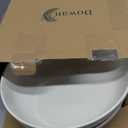 DOWAN 11.5" Large Serving Bowls, 3.2 Qt White Serving Platter, Big Ceramic Centerpiece Bowls, Microwave & Dishwasher Safe, Set of 2