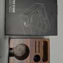 Walnut Espresso Tamping Station 54mm for Breville Machines Espresso Accessories Organizer Tamper Distributor Portafilter Holder and Multi Accessory Storage