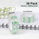 BOMEI PACK 36Rolls Crystal Clear Tape for Gift Wrapping, Transparent Tape Refills for Dispenser, Office Tape for Home and School, 3/4Inch x 1000 inch