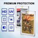 Magnetic Card Holder 35pt One Touch for Trading Cards Holder Card Protectors Hard Plastic Magnetic Card Case for Sports Card Baseball Card and Game Card Holder Display Case (100 Pack)