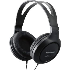 Panasonic Headphones, Lightweight Over the Ear Wired Headphones with Clear Sound and XBS for Extra Bass, Long Cord, 3.5mm Jack for Phones and Laptops  RP-HT161-K (Black) (4.1x 7.2x 7.6)