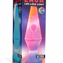 11.5" LAVA Lamp Rainbow - White/Tricolor 