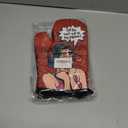 Get The FXXK Out of My Kitchen Funny Oven Mitts with Hanging Loop and Silicone Non-Slip, Housewife Cooking Baking Kitchen Utensils 2-Piece Set, Gifts for Mom Wife Girlfriend Grandma