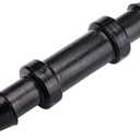 Raindrip 312050B Drip Irrigation Fittings Single Barbed Coupling Connectors, 1/4-Inch, 50 Per Bag, for Trees, Shrubs, Gardens, Black