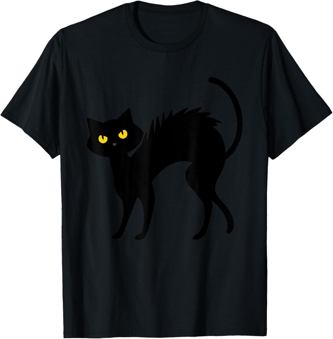 Black Cat Halloween - Black Cats T-Shirt (Black, XL)