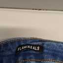 Flamingals Low Rise Boot Cut Jeans for Women Butt Lifting Western Pants with Pockets Flare Jeans Women (Large, Mid Blue)