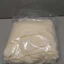 6 Pack Ivory Round Tablecloth 60 Inch, Washable Table Cloths Elastic Edge with Skirt Circular Table Cover for Wedding Banquet Party Birthday Buffet Restaurant Dining