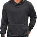 Runcati Mens Pullover Hoodies Long Sleeve Casual Lightweight Fashion Hooded Sweatshirt with Kanga Pockets XL