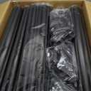 SORCEDAS Portable Closet Wardrobe Storage Organizer Metal Hanging Rack Non-Woven Fabric 50 Inch (Black)