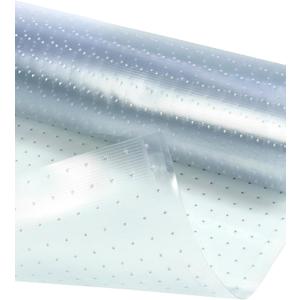 Qwork Floor Protector for Deep Pile Carpet, 27" x 25' Heavy-Duty Plastic Carpet Protector, Runner Guard Protector, for Home Office Hallway Runner (1 Pack)