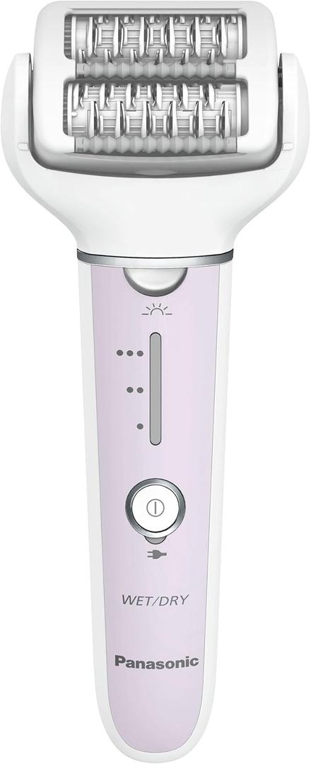 Panasonic Epilator with Gentle Cap, Electric Hair Removal Tool for Home, 3 Speed Settings, Wet Dry, Washable - ES-EY30