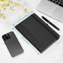 3 x 2026 Planner Journal with Yearly, Monthly, Weekly & Daliy Plan Pages, 24 Lined and 24 Dotted Pages, 8.5" x 5.75" Medium A5 Size (Black without pen)