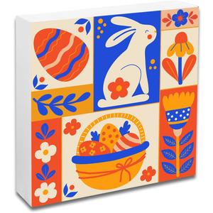 Bunny Easter Gifts For Adults Easters Basket Stuffers For Teens Cute Rabbit Gifts Wooden Easter Decorations for Home Modern Farmhouse Decor Funny Bunny Decor Home Tabletop Office Signs