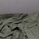 Olive Green Linen Curtains 84 Inches Long for Living Room,Pinch Pleated Drape with Hooks Back Tab Light Filtering Boho Spring Home Decor, Forest/Hunter Green Sheer Curtains 84 Inch Length for Bedroom