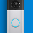 Ring Wired Doorbell Plus (newest model), Home or business security, Retinal 2K with wide-angle video, 4x Enhanced Zoom, and Low-Light Sight, Nickel Silver