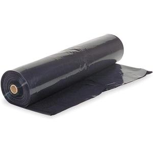 Farm Plastic Supply Black Plastic Sheeting 6 mil - Black Plastic Tarp, Polyethylene Vapor Barrier, Painters Tarp, Vapor Barrier (10' x 100')