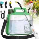 2 Gallon Electric Garden Sprayer, Upgrade Battery Powered Weed Sprayer with 3 Mist Nozzles & 5 Spray Modes, IP67 Rechargeable Handle, Retractable Wand, Sprayer with Shoulder Strap for Yard, Lawn Care
