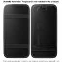 Handicap Placard Holder for Car, Disabled Parking Permit Sign Protector for Car Visor Auto Card Clip with Pen Holder, Note Paper Card Slot, Elastic Strap (2, Black)