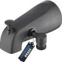 PROOX All Metal Tub Spout with Diverter Matte Black, Diverter Tub Spout for Hand Shower,Without Handheld, Matte Black
