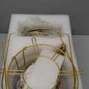 20 Pieces European Ceramic Tea Set for Adults With Metal Holder and Flower Painting (Large Cream Version)