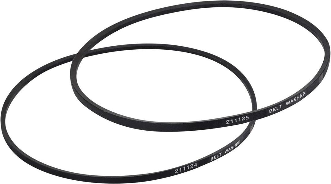 12112425 Belt Kit Replacement for Maytag & Whirlpool Washing Machine. 211124 & 211125 Washer Belt Set Include Pump Belt and Drive Belt Replace Parts FSP12112425, 12112425VP, 2111240 & 2111250