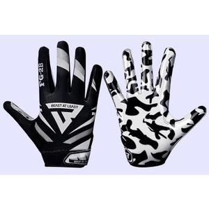 Youth Football Gloves, Sticky Wide Receiver Gloves for Kids & Adults, Flag Football Gloves with Enhanced Silicone Grip for Men Women, Breathable Football Gloves 