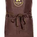 Essential Chef Baking Apron - Professional and Durable for Cooking - Cotton Kitchen Apron - Adjustable by Cook'n'Chic (Brown)