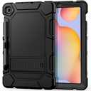 Cantis Case for Samsung Galaxy Tab S6 Lite 10.4 Inch 2024/2022/2020 with S Pen Holder, Heavy Duty Shockproof Rugged Protective for Samsung S6 Lite Case 10.4'', Black