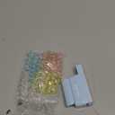 Mini 5-Hole Binding Machine - IMLIKE 5 Holes Binding Machine with 16 Loose-Leaf Binding Strips - Easy to Add or Remove Papers, 4 Sheets Capacity (A4/30 Holes, B5/26 Holes, A5/20 Holes) - Blue