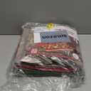 ZOBER Large Christmas Ornament Storage Box - Stores 128 3" Ornaments, With Dividers - Ornament Organizer Storage Box, Durable Christmas Containers Holder - Extra Pockets, Dual Zipper - Red