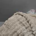 Bedsure Electric Blanket Twin - Thick Striped Flannel Electric Blanket, Heating with 10 Time Settings, 6 Heat Settings, and 8-Hour Timer Auto Shut Off, Gift for Grandma (62x84 inches, Linen)