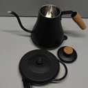 Bodum 27oz Bistro Gooseneck Electric Water Kettle, Pour Over Coffee & Tea, Stainless Steel, Matte Black (0.8 Quarts)