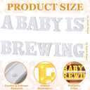 Honoson 14 Piece a Baby Is Brewing Baby Shower Decorations Set LED Letter Lights Sign, Coffee Themed Gender Reveal Table Centerpieces for Welcome Boy Girl Diaper Gender Party Supplies