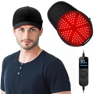LED lights Hair Growth Cap, Black
