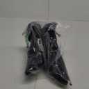 Women's Pointed Toe High Heels Ankle Strap Bow Tie Pumps Wedding Party Dress Shoes (8.5, Black)