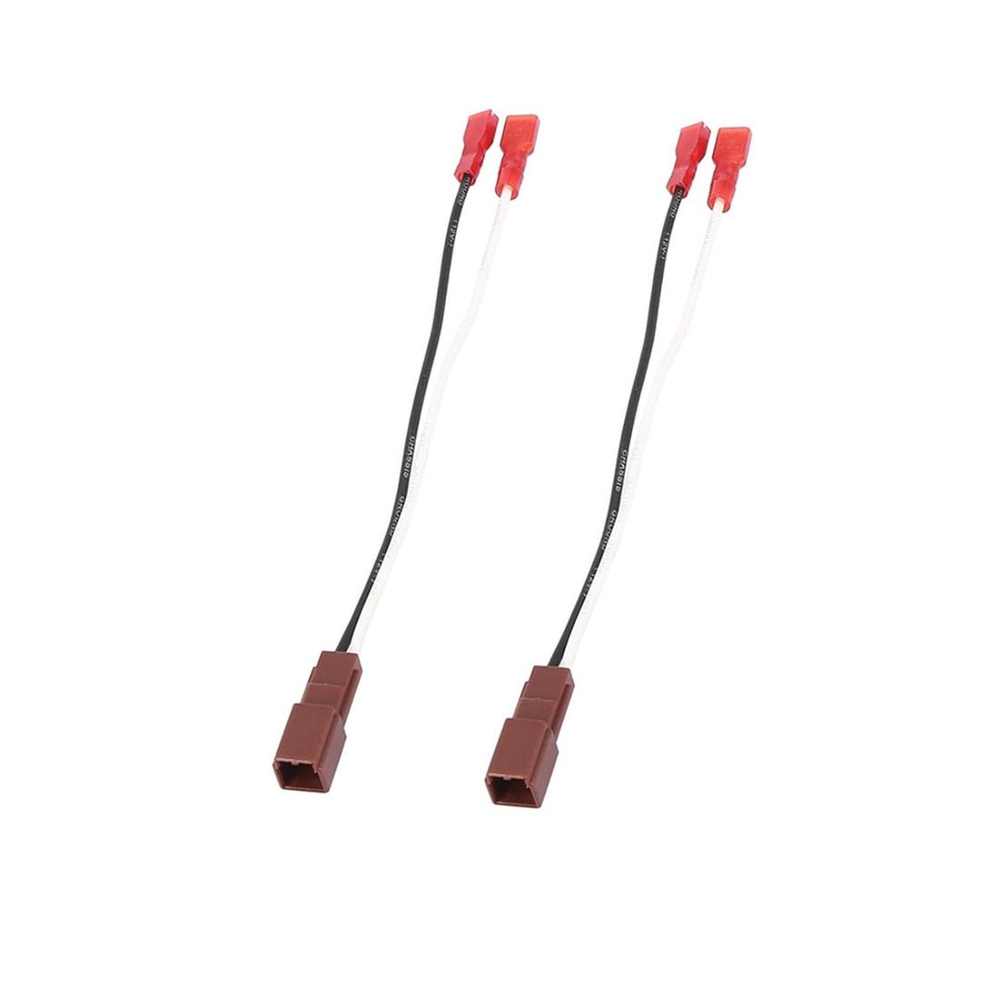 2 Pack 72-7400 Car Front Rear Door Speakers Wiring Harness Adapter Plug for Nissan 1982-UP Pickup NV 200SX 350Z Altima Sentra Xterra Maxima Pathfinder Frontier Speaker Wire Connector Adapter