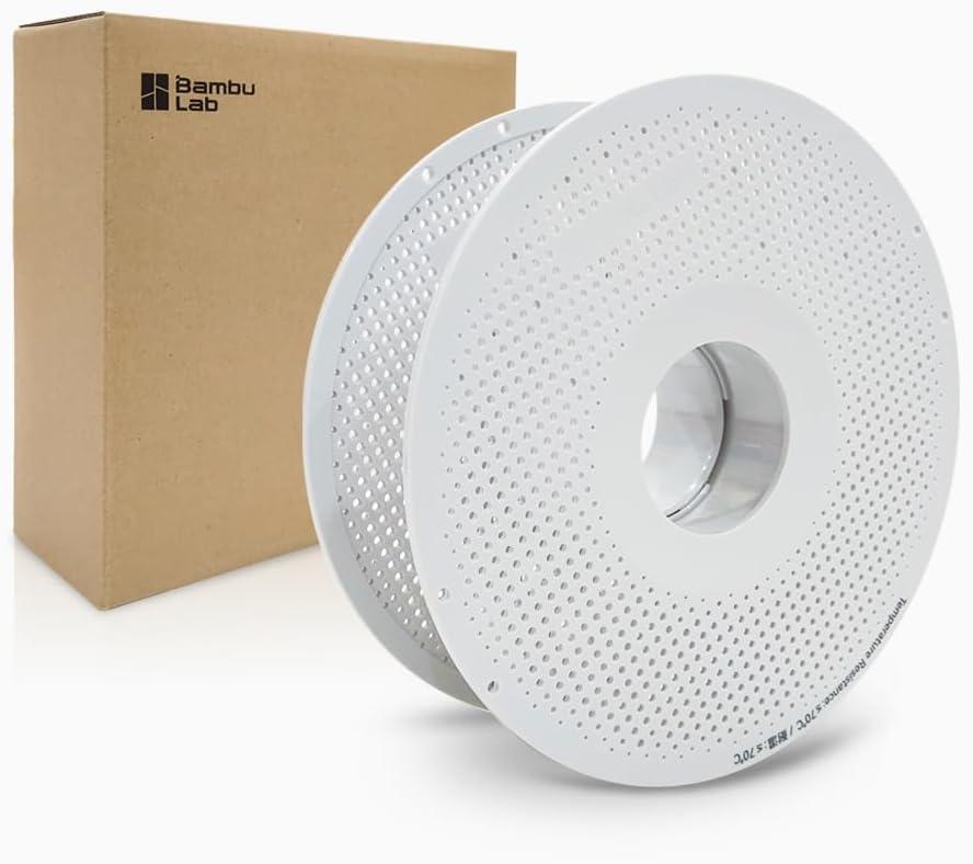 Bamboo Lab Original AMS Filament Tray Detachable Filament Reel Holder Low Temperature Tray Reusable Fit for PLA,PETG,TPU,ABS Compatible with Bambu X1,P1,A1 3D Printer (Clear/White Random)