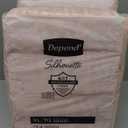 Depend Silhouette Adult Diapers, Incontinence & Postpartum Bladder Leak Underwear for Women, Maximum Absorbency, Extra Large, Pink, 48 Count (2 Pack)