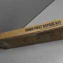 Fence Post Repair Kit - Quick Fix Broken/Leaning 4x4/6x6 Wood Posts Support with One-Piece Steel Anchor & Stakes (Thickened 11-Gauge, 2-Pack)