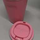 YINBAOGE Insulated Travel Coffee Mug, Spill & Leak Proof, Portable To Go Camping Stainless Steel Coffee Tumbler, Reusable Thermal Coffee Cup with Lid for Hot & Cold Drinks (2nd-Pink, 12 OZ)