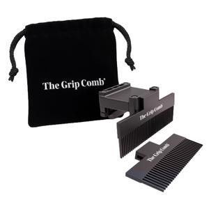 The Grip Comb-2.0, Flat Iron Comb Attachment with Fine and Wide-Tooth Options, Heat-Resistant Hair Styling Tool for Smooth, Tangle-Free Styling, Universal Fit for 1-1.5" Flat Irons, Storage Bag