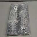 Civaner 24 Pcs Silver Star Ornaments for Christmas Tree 3.15 Inch Bethlehem Star Ornament 8 Point Silver Glitter Stars Ornaments 3D Hollow Stars Hanging Pendant for Decoration Xmas Party