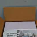 Casa Platino 100% Cotton Cal King Size Sheets  Crisp Percale Sheets Cal King with 4 Pillowcases, with 15" Deep Pocket Sheet for Secure Fit, Ultra Soft & Cozy, Excellent Quality & Fit  Grey Lavender