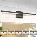 VOLISUN Modern Bathroom Vanity Light 23.6 inch, 14W Dimmable 5CCT Led Bathroom Light Fixture Over Mirror, Black Bar Vanity Light for Bathrooms Mirror Cabinets Bedroom-ETL Certificated