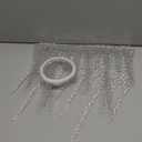 Kathfly 3 Pcs Christmas Acrylic Icicles 12 x 10 Inches Christmas Fake Icicle Proof Ornaments Drop Acrylic Shatter Xmas Garland Hanging Decorations for Xmas Tree Party Indoor Home Decor